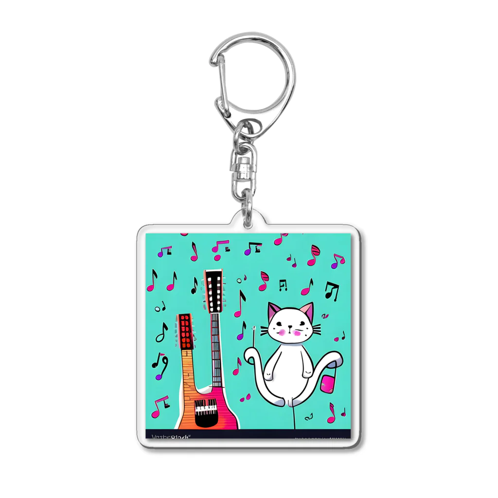 Alacarteの音楽とネコ🎶 Acrylic Key Chain