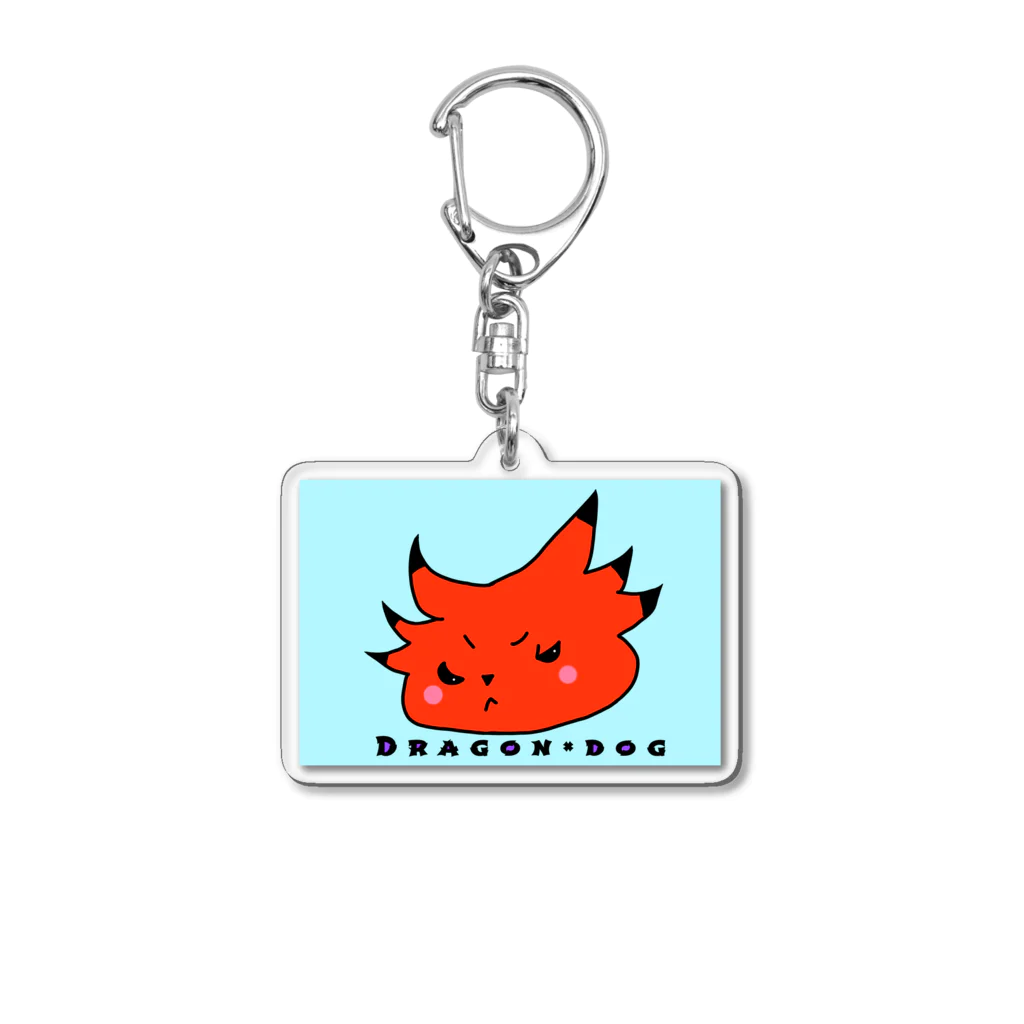 みつまめこshopのDragon×dog Acrylic Key Chain