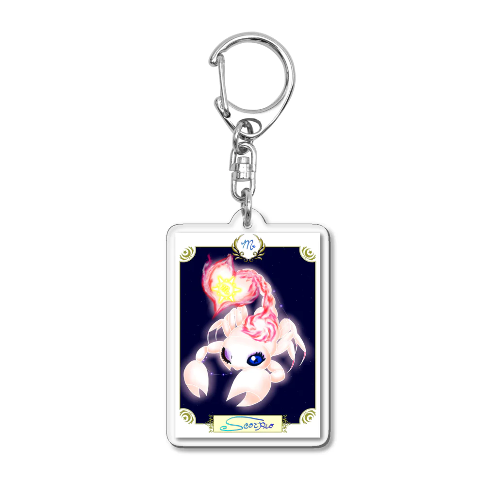 Cosmic TM colorsの太陽星座の星霊達「蠍座」 ステッカー Acrylic Key Chain