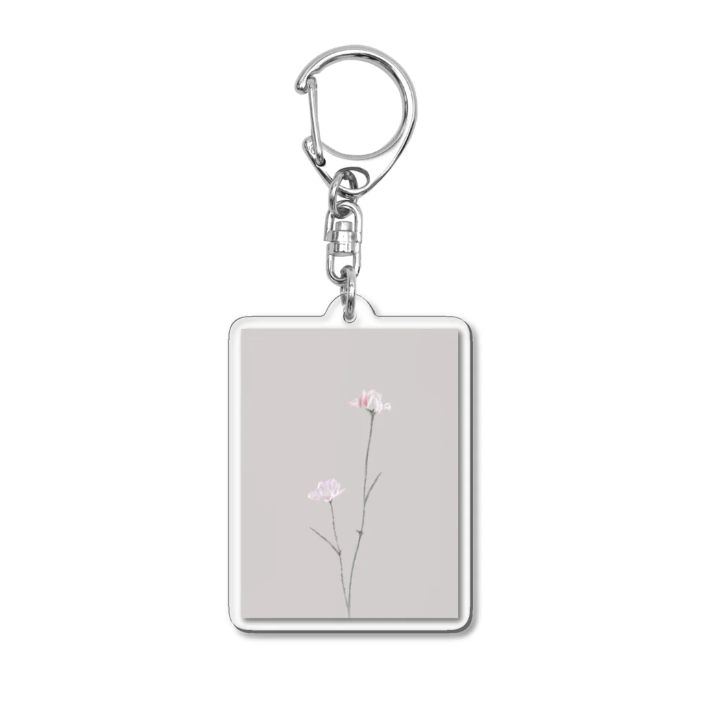 rilybiiのtwo pinkcarnation , sakura milk tea . Acrylic Key Chain
