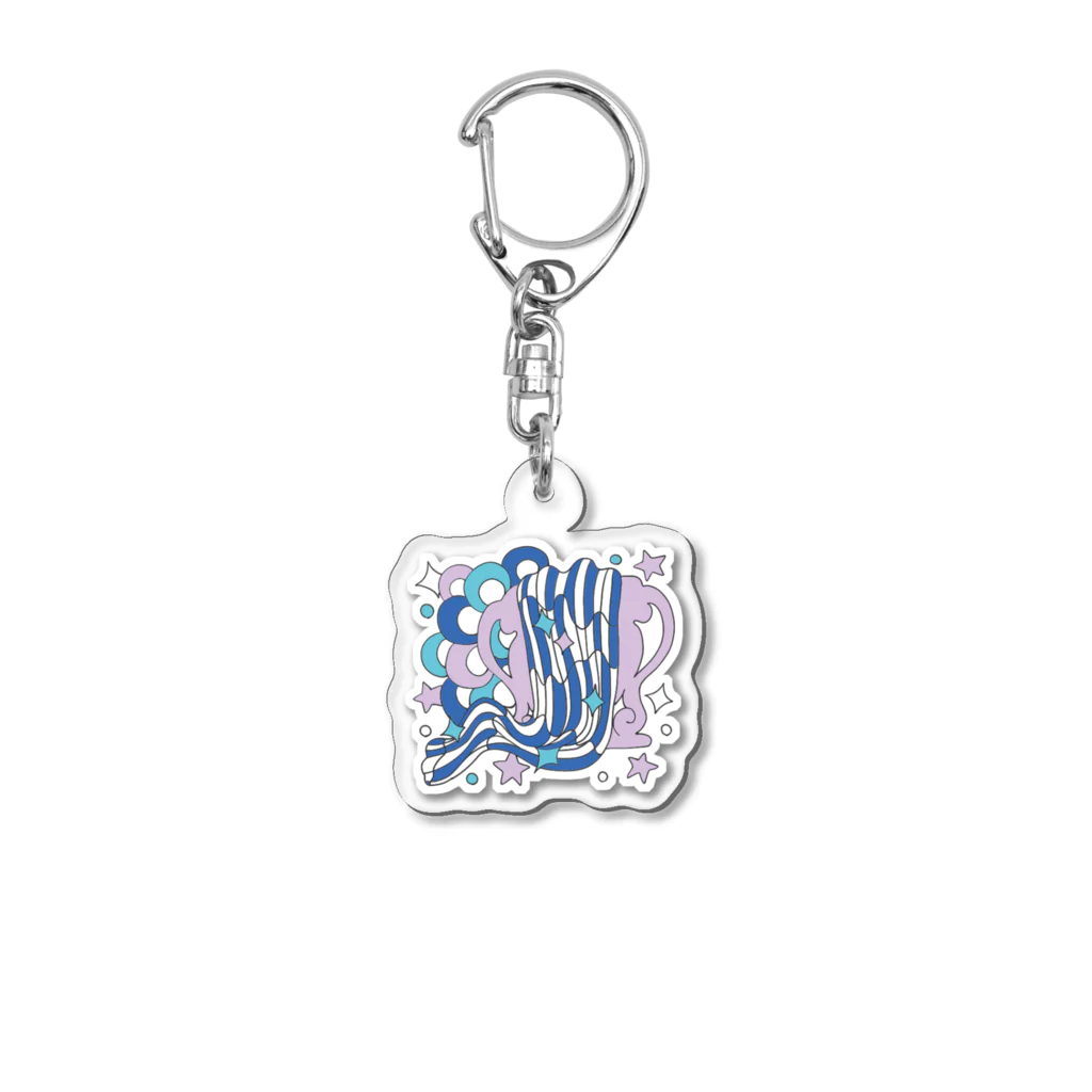 ネコジタ/nekozitaの水瓶座 Aquarius Acrylic Key Chain