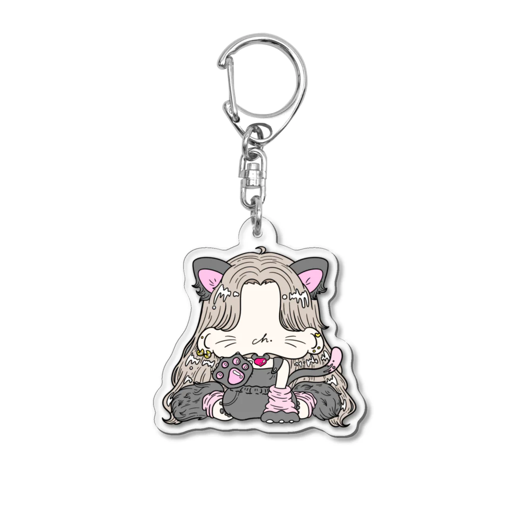 ほくろ.の🧿ほくろ🧿のにゃんこ Acrylic Key Chain