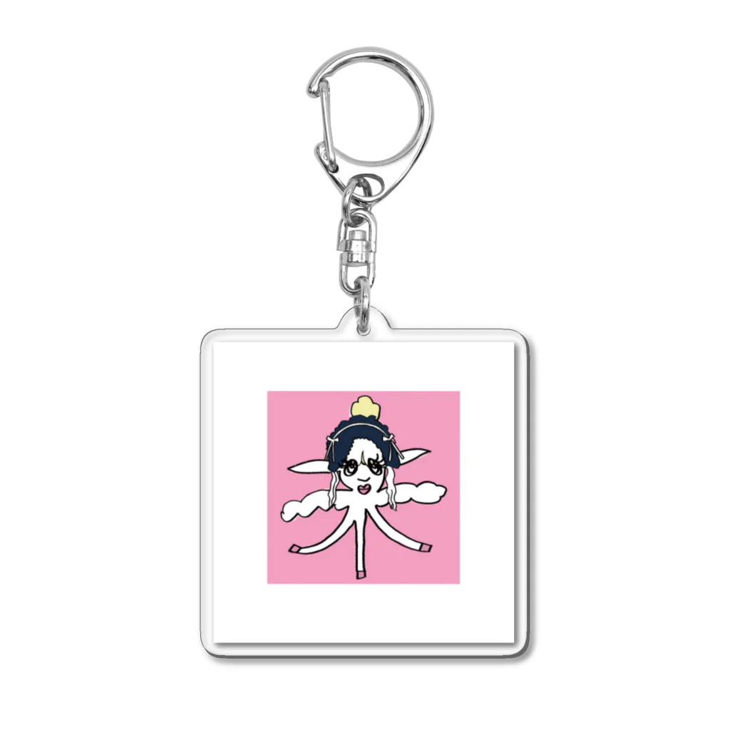 プーさんの毛皮くるまる？羊ちゃん Acrylic Key Chain