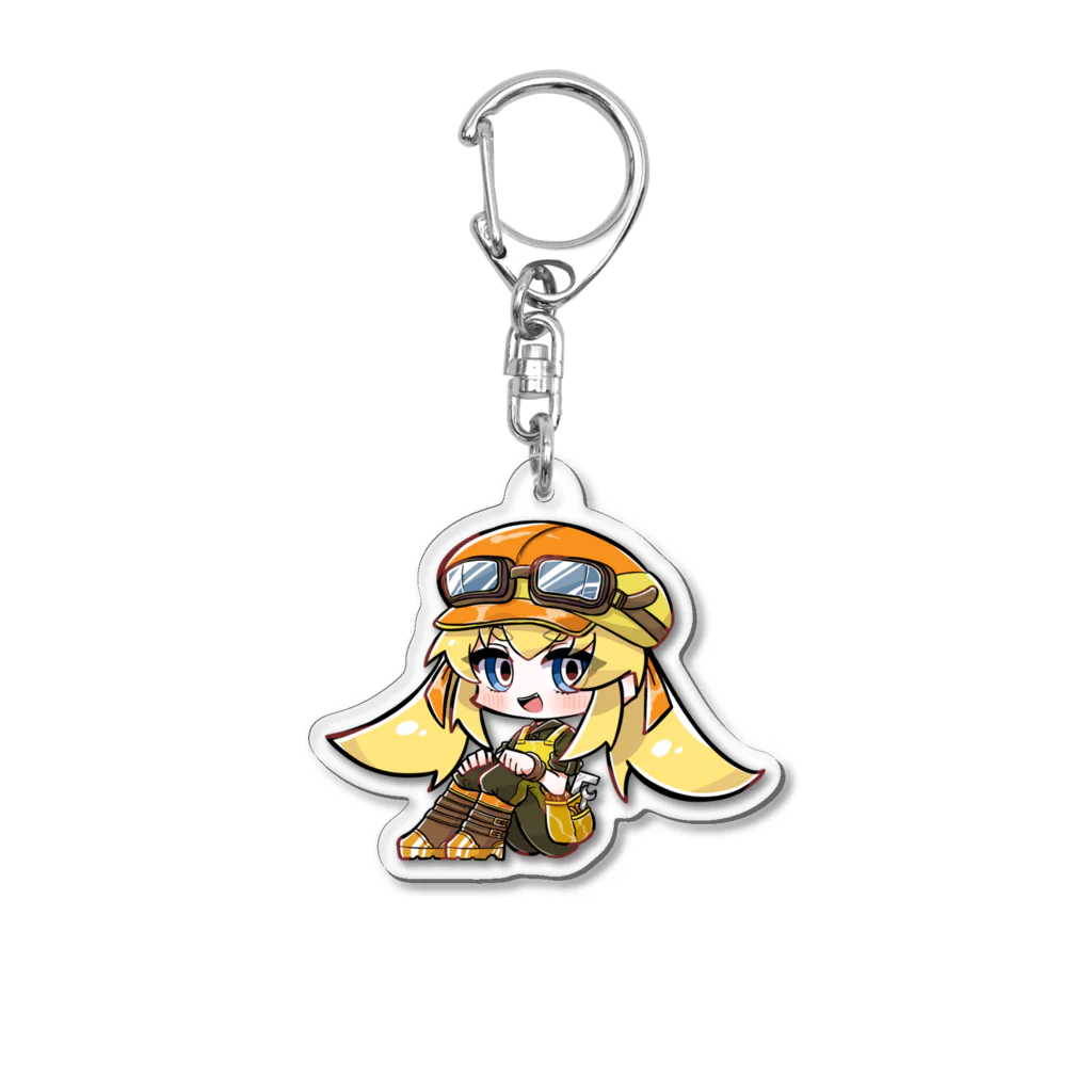 ゆっくりでぃすこのでぃすこステッカーカートゥーン風２！ Acrylic Key Chain