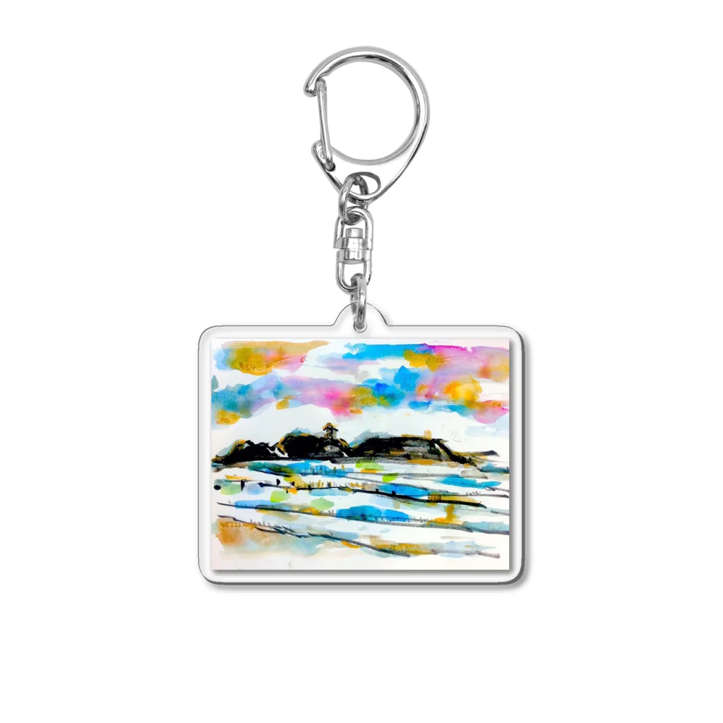 FUJISAN.のしましまうみうみシリーズ。 Acrylic Key Chain