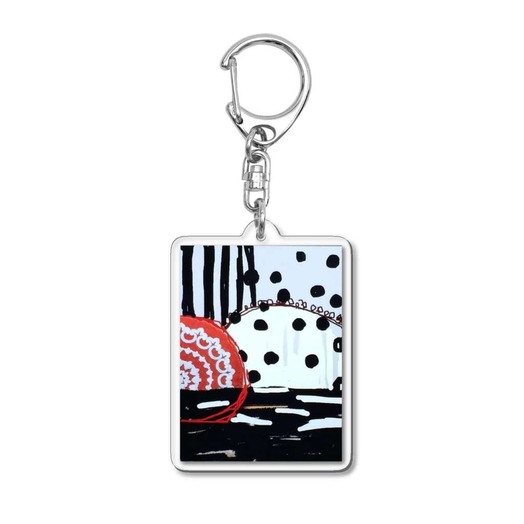 FUJISAN.のまるまるみずたまくんシリーズ。 Acrylic Key Chain