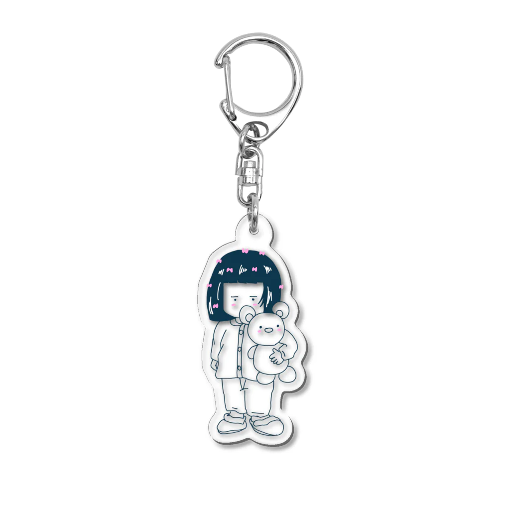 貞子やでのむーさん Acrylic Key Chain