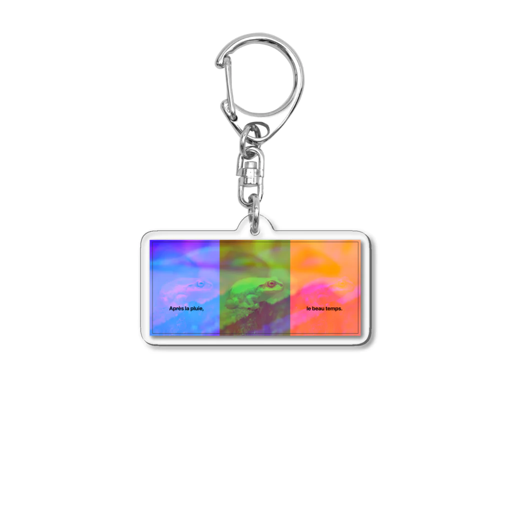 殿下と爬虫類。のカエルのいる生活 Acrylic Key Chain