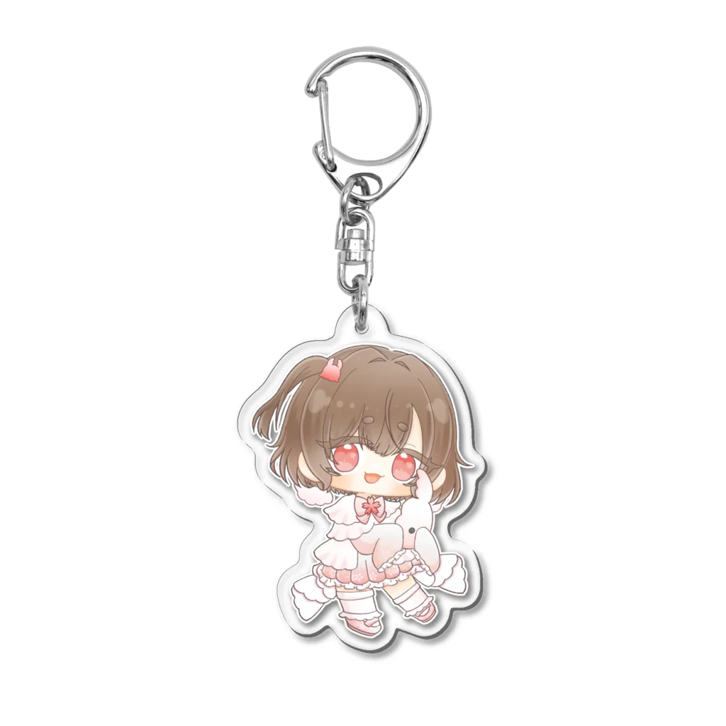 ゆんま!🧸イラスト依頼受付中!!の1周年衣装ゆんまグッズ Acrylic Key Chain