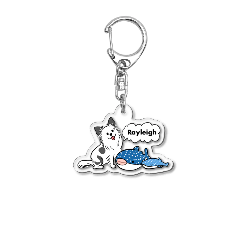 犬派のおみせのRayleigh & shark Acrylic Key Chain