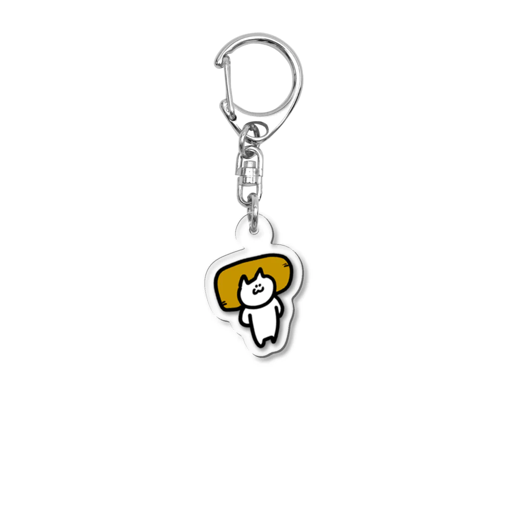 ちゅーりっぷたうんのおいなりになりきってるなりネコなり Acrylic Key Chain