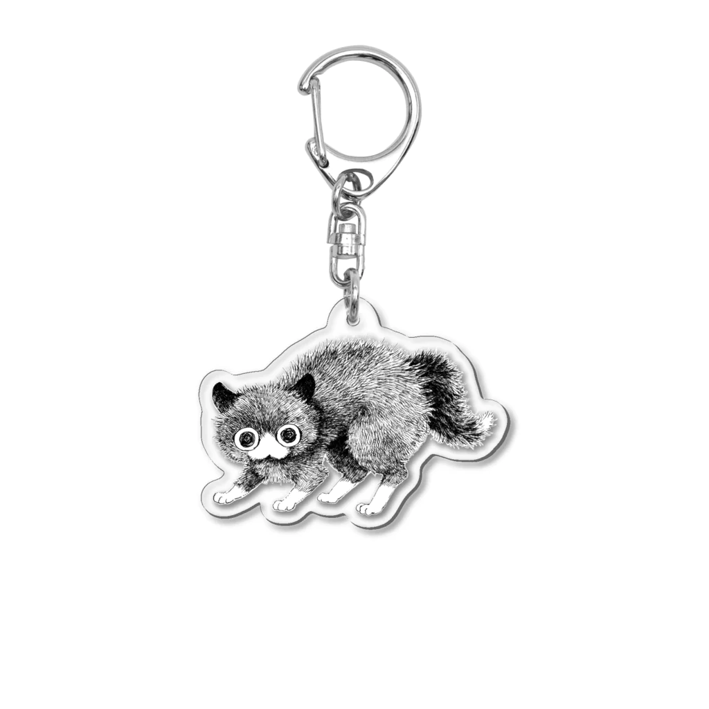 fumiharu.Catのfumiharu.やんのかステップ中 Acrylic Key Chain