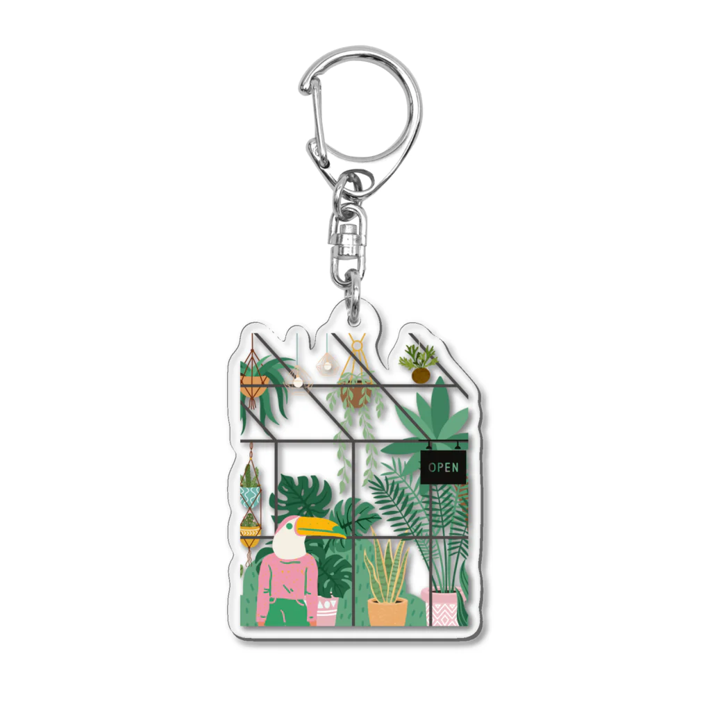 ちゃんごんのおうちの南国の観葉植物店 Acrylic Key Chain