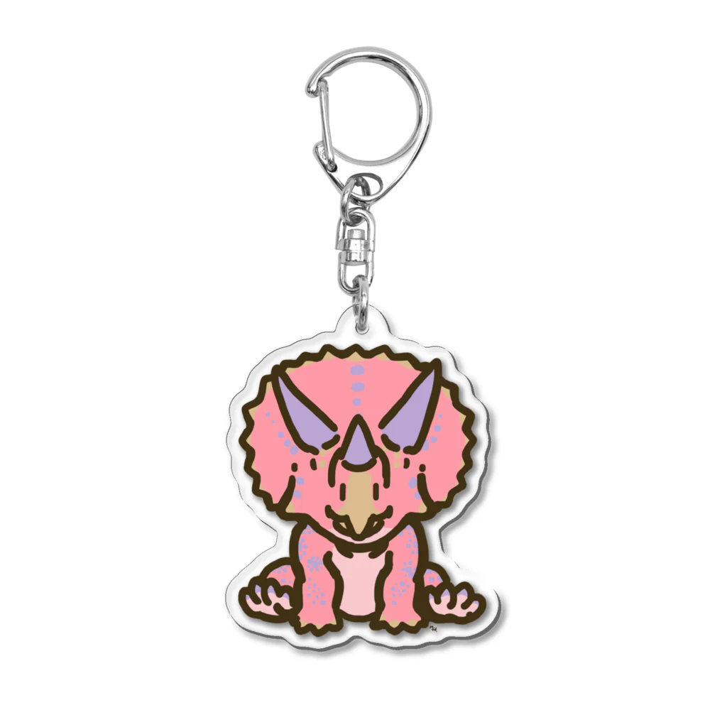 segasworksのホリドゥスちゃん（ゆるトリケラトプス ） Acrylic Key Chain