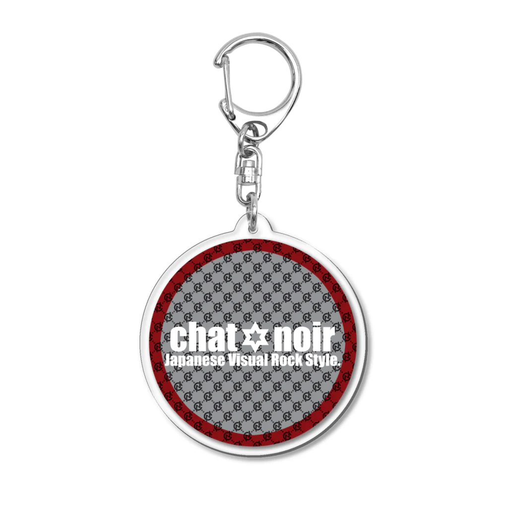 chat noirのchat noir circle logo アクリルキーホルダー