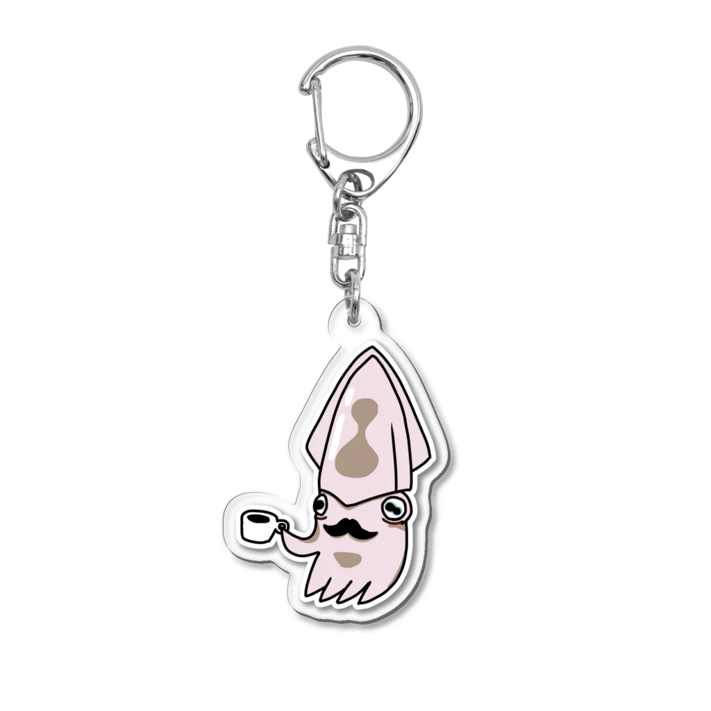 なめろうのいかおじさん Acrylic Key Chain