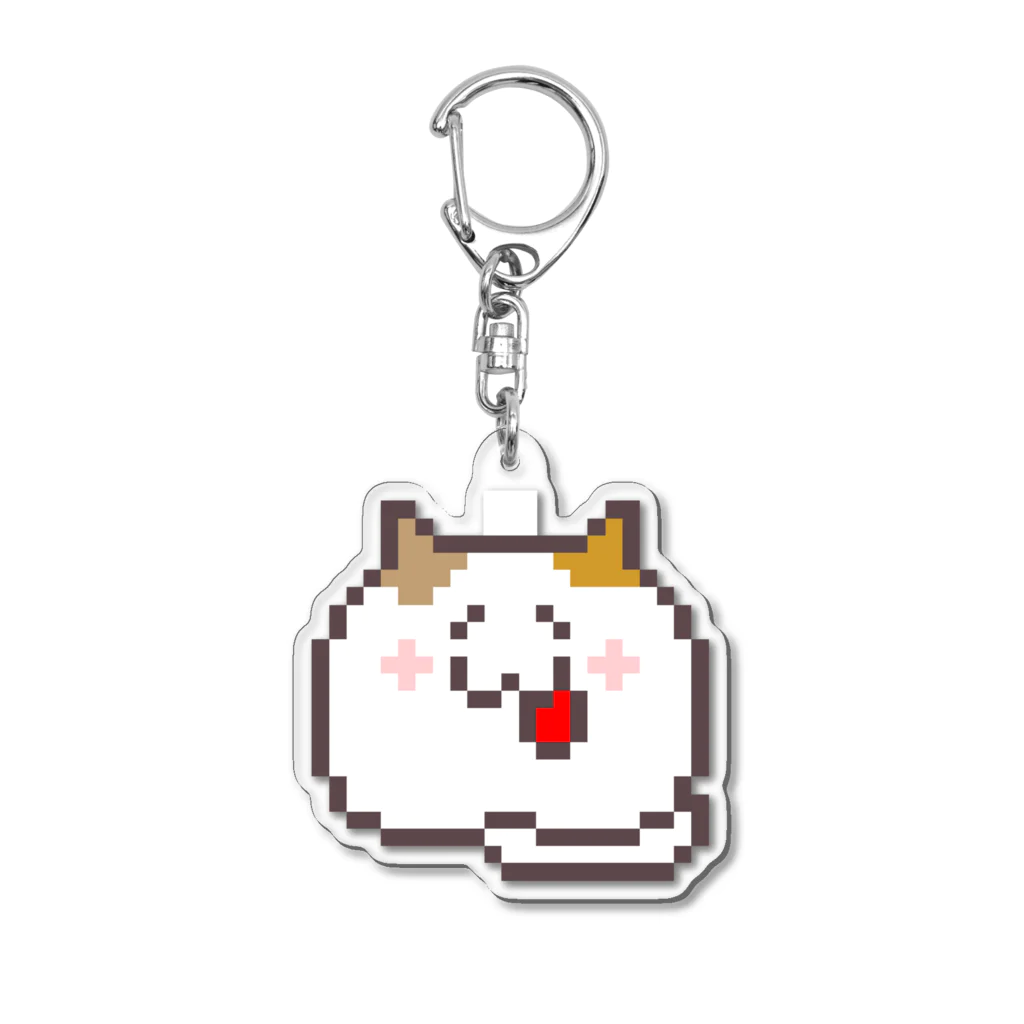 nyanco!のドット絵「肉玉にゃんこ」キーホルダー Acrylic Key Chain