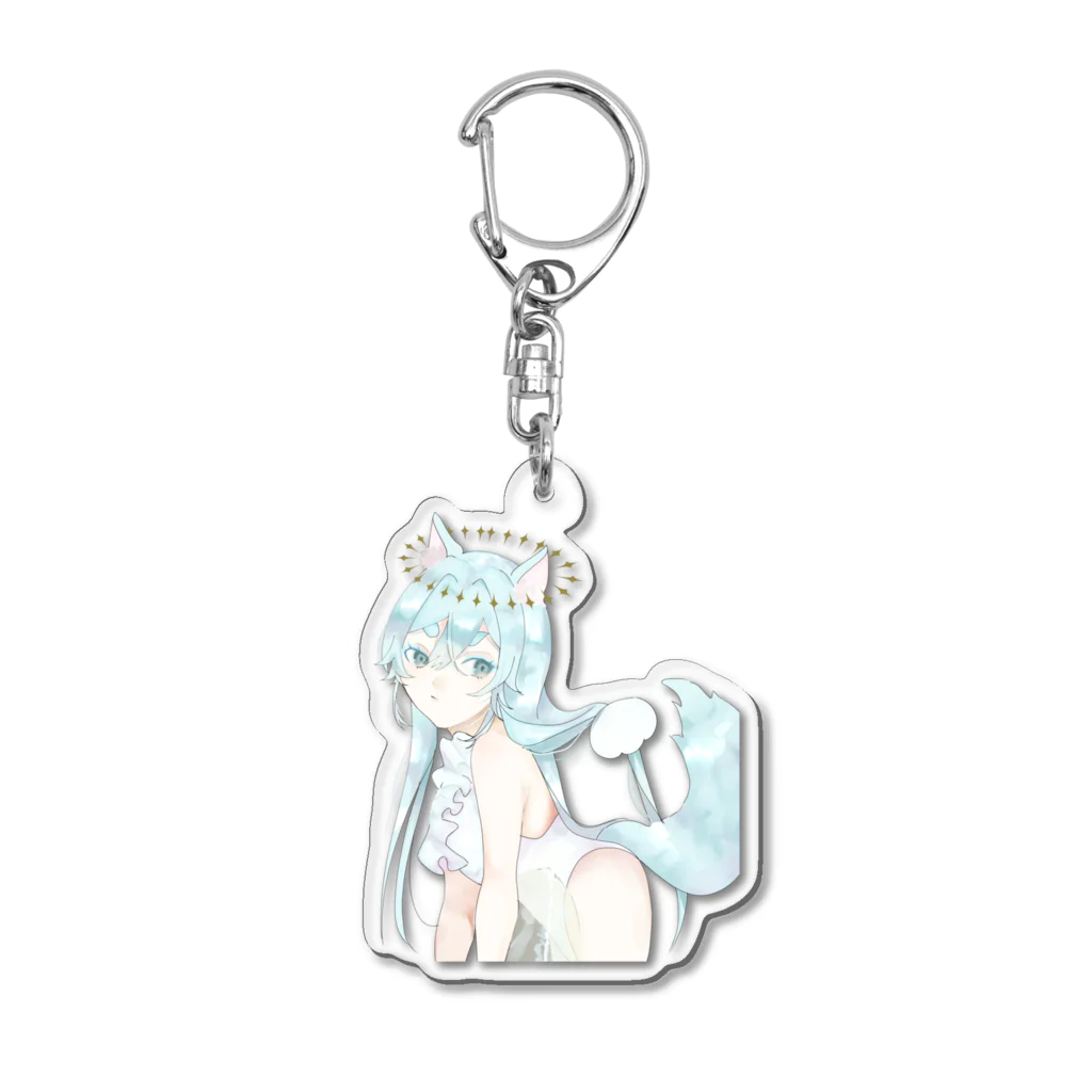 座布団の座布団summer version Acrylic Key Chain