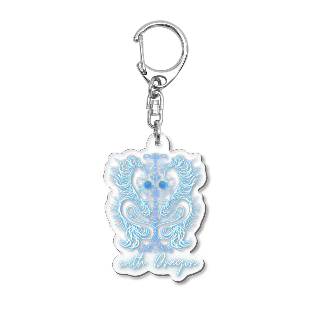 ちゃすみんwith Dragon&Angelのツイン龍Dragon 風龍2 Acrylic Key Chain