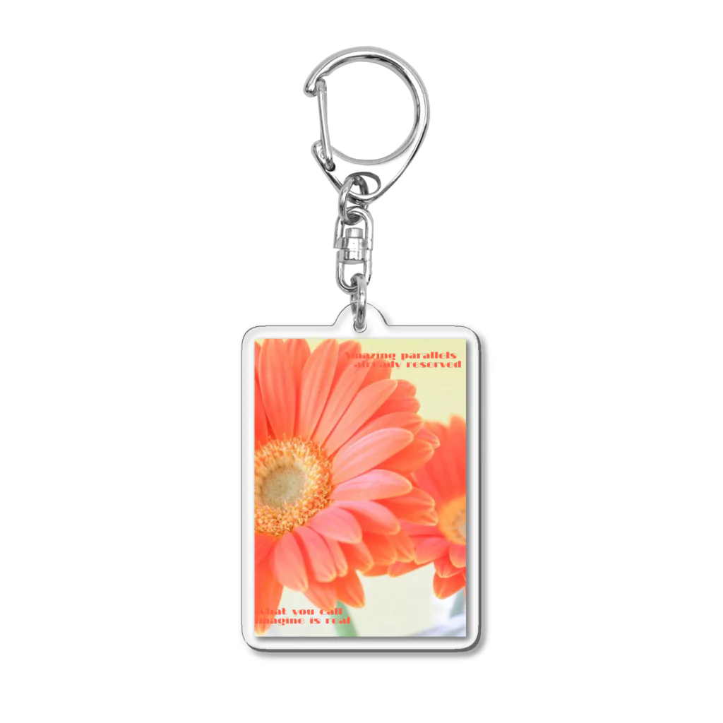 luxgratiaeのポジティブフラワー Acrylic Key Chain