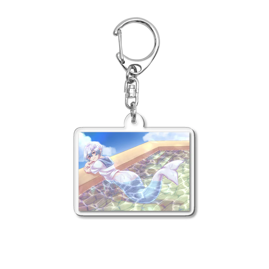 しろいるかのしろいるかのアクキー Acrylic Key Chain