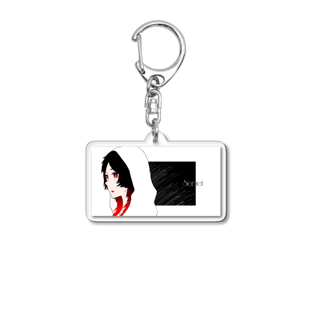 田中かなた。の赤の子 Acrylic Key Chain