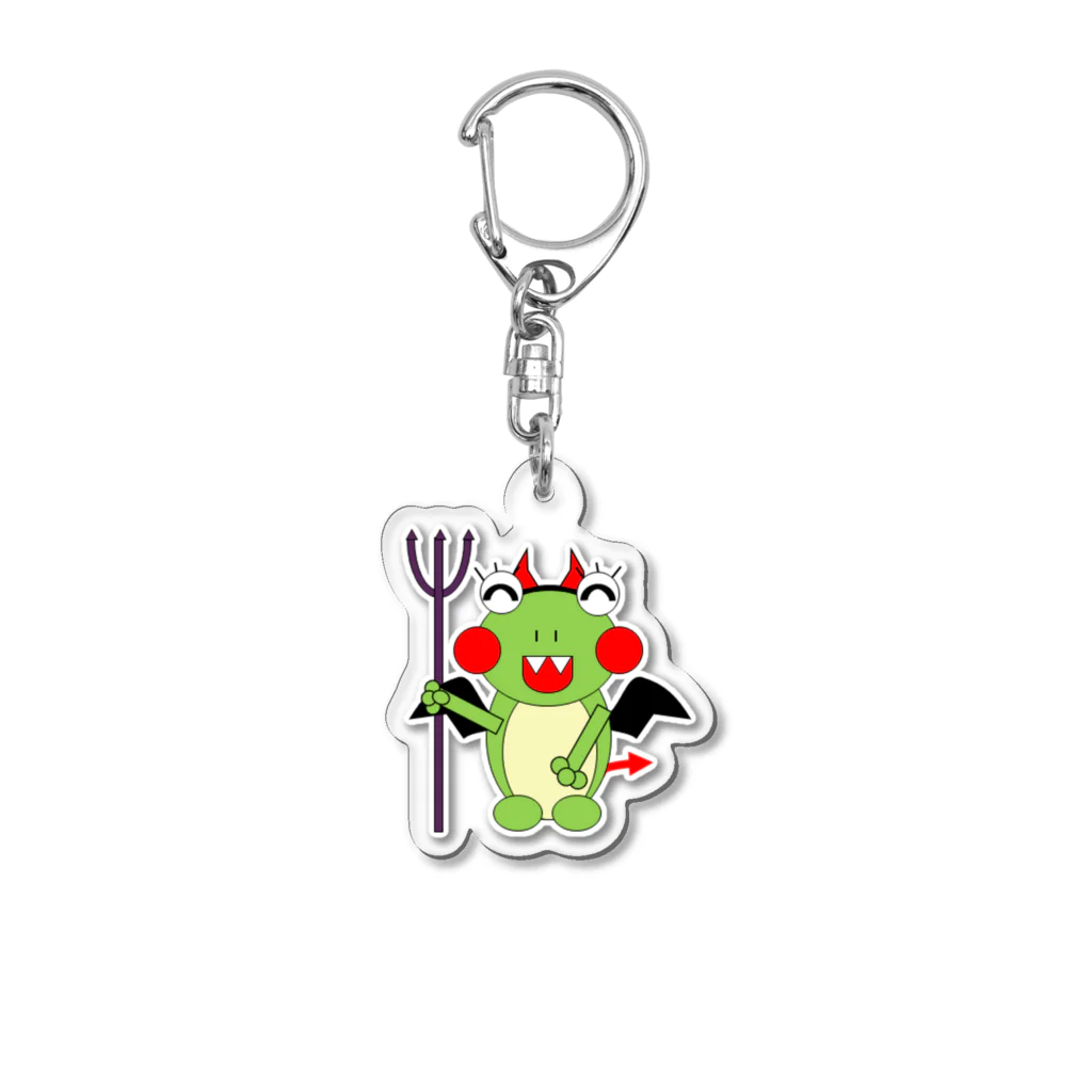 🐸かえるさんと仲間たち🐸のハロウィン　コウモリママ  Acrylic Key Chain