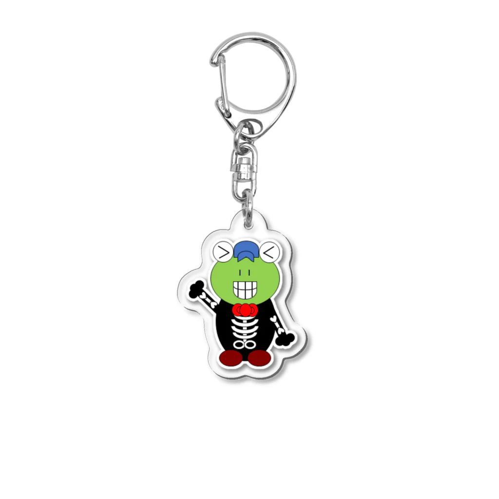 🐸かえるさんと仲間たち🐸のハロウィン　ガイコツ息子 Acrylic Key Chain