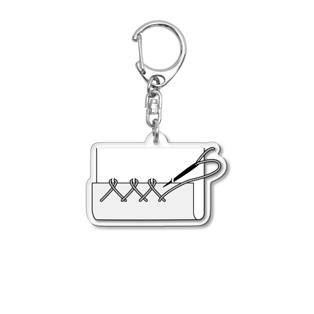 ソーイングby日本ヴォーグ社の千鳥掛け Acrylic Key Chain