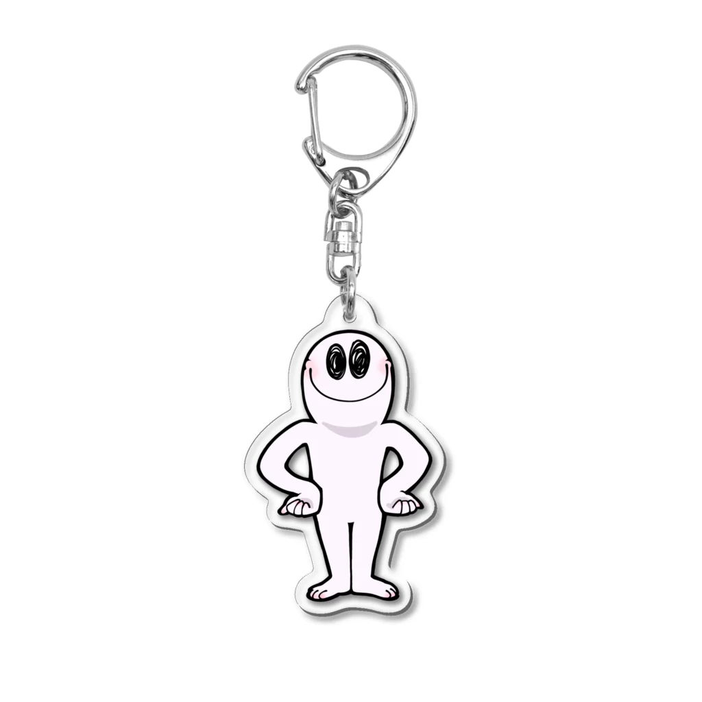 本気を出さない芸術家のグッズのスマイル！田中くん Acrylic Key Chain