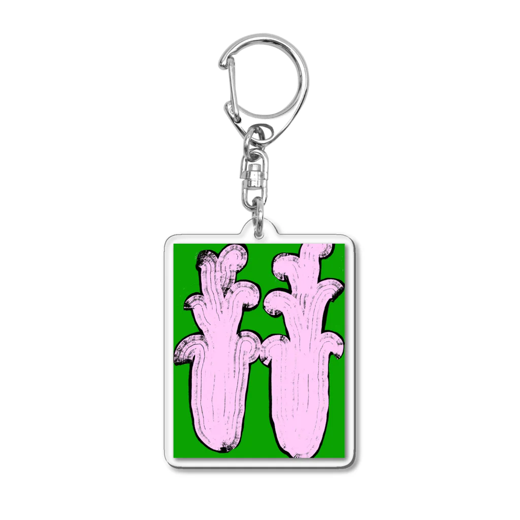 yuko maegawaのピンクの白菜 Acrylic Key Chain