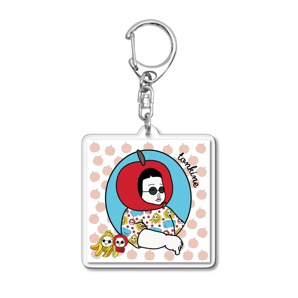 とんきっき本舗のとんき×ハナイロ！どーーーん！！ Acrylic Key Chain