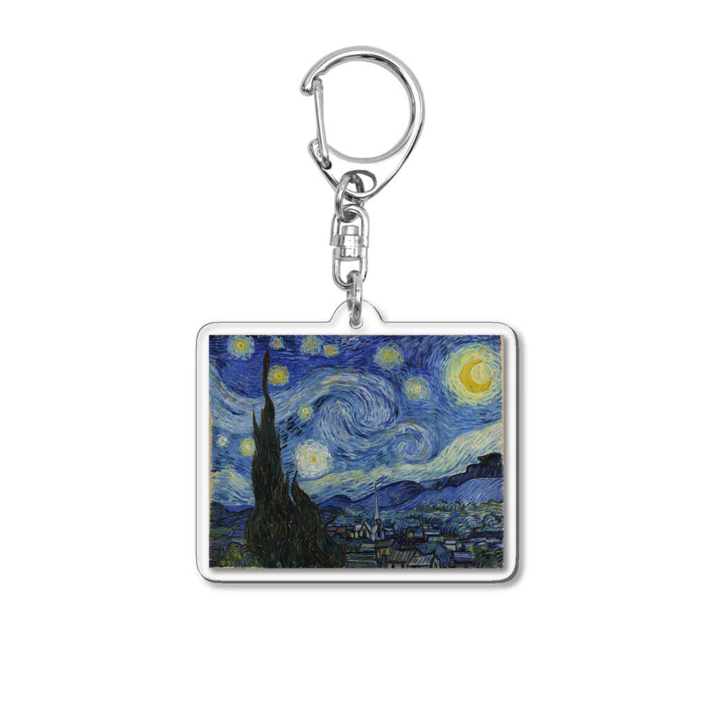 世界美術商店の星月夜 / The Starry Night Acrylic Key Chain