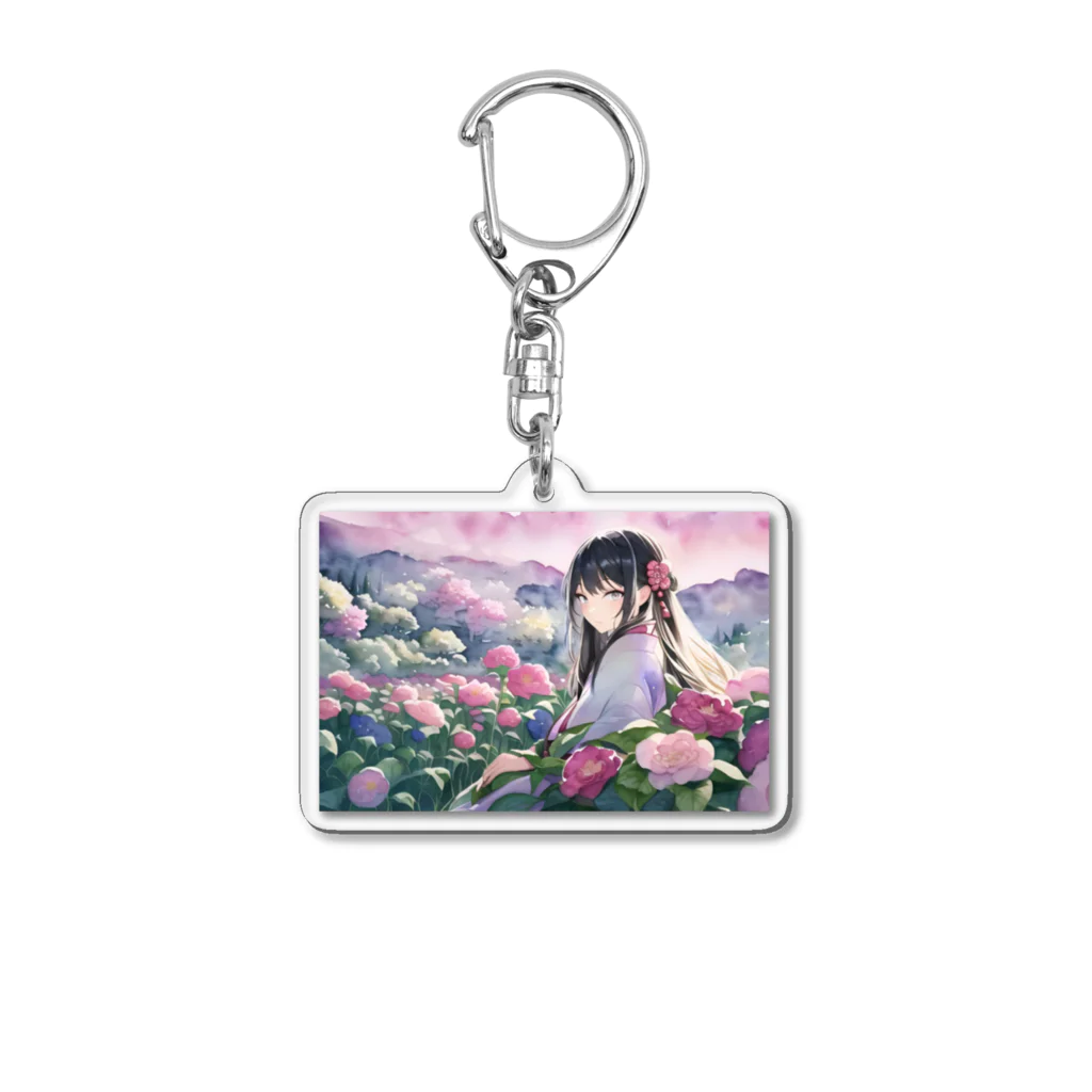 松姫の松姫「花」オリジナルキーホルダー Acrylic Key Chain
