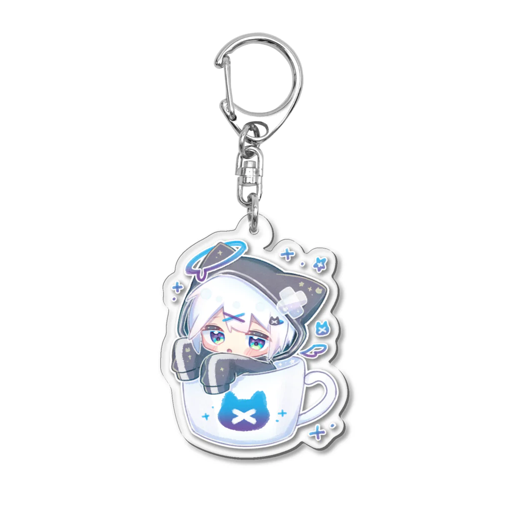 みなづき。の猫耳パーカーくん(マグカップ) Acrylic Key Chain