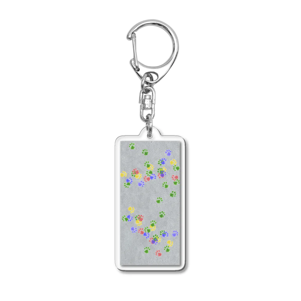 Charamaru Marketのあしあと（コンクリート） Acrylic Key Chain