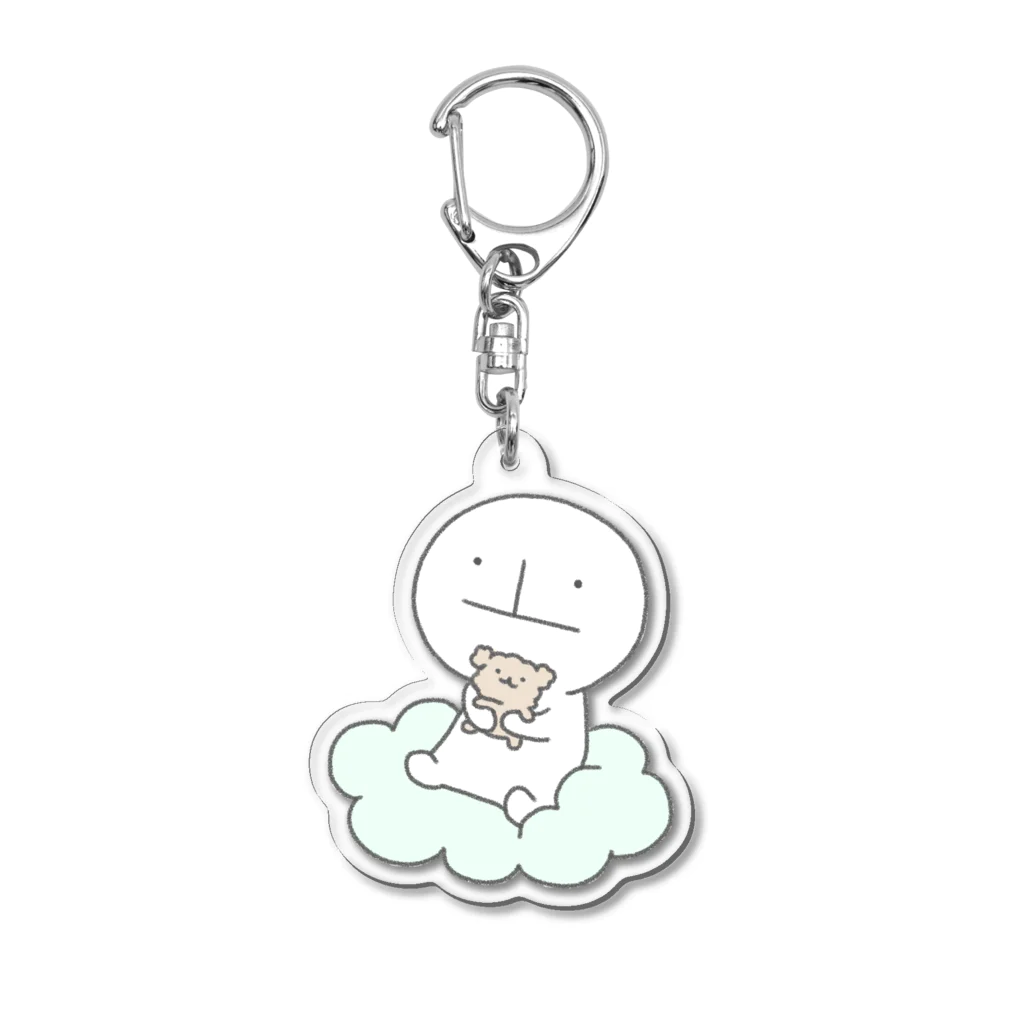 すいちょくんstoreのくまちゃんだっこすいちょくん Acrylic Key Chain