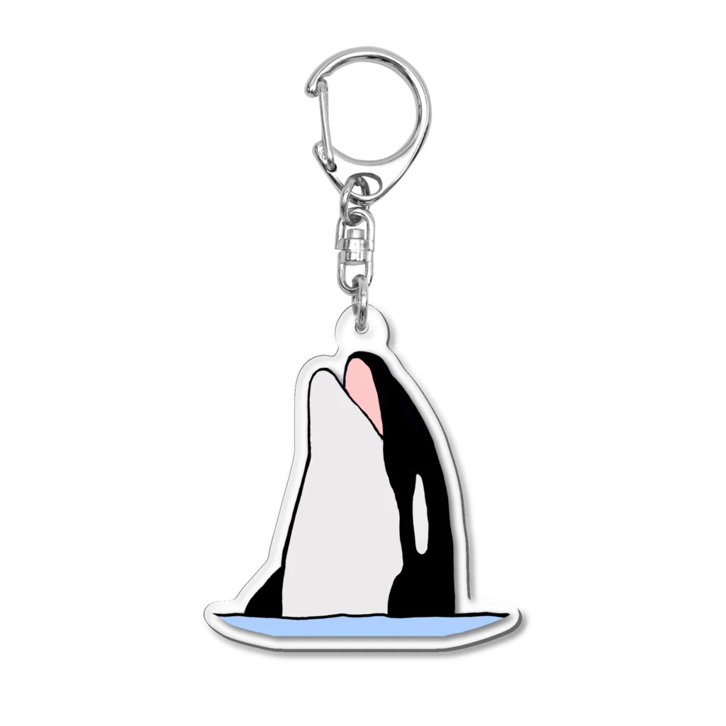 オルカ(*´˘`*)𝐼 𝑙𝑜𝑣𝑒 𝑦𝑜𝑢♥️のシャチ Acrylic Key Chain