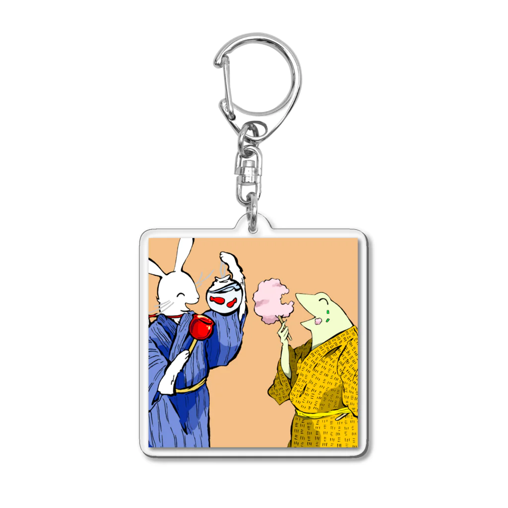 GOODS SHOP【そぞろな小窓】 SUZURI店の【ぎがと屋台】《淡香》 Acrylic Key Chain