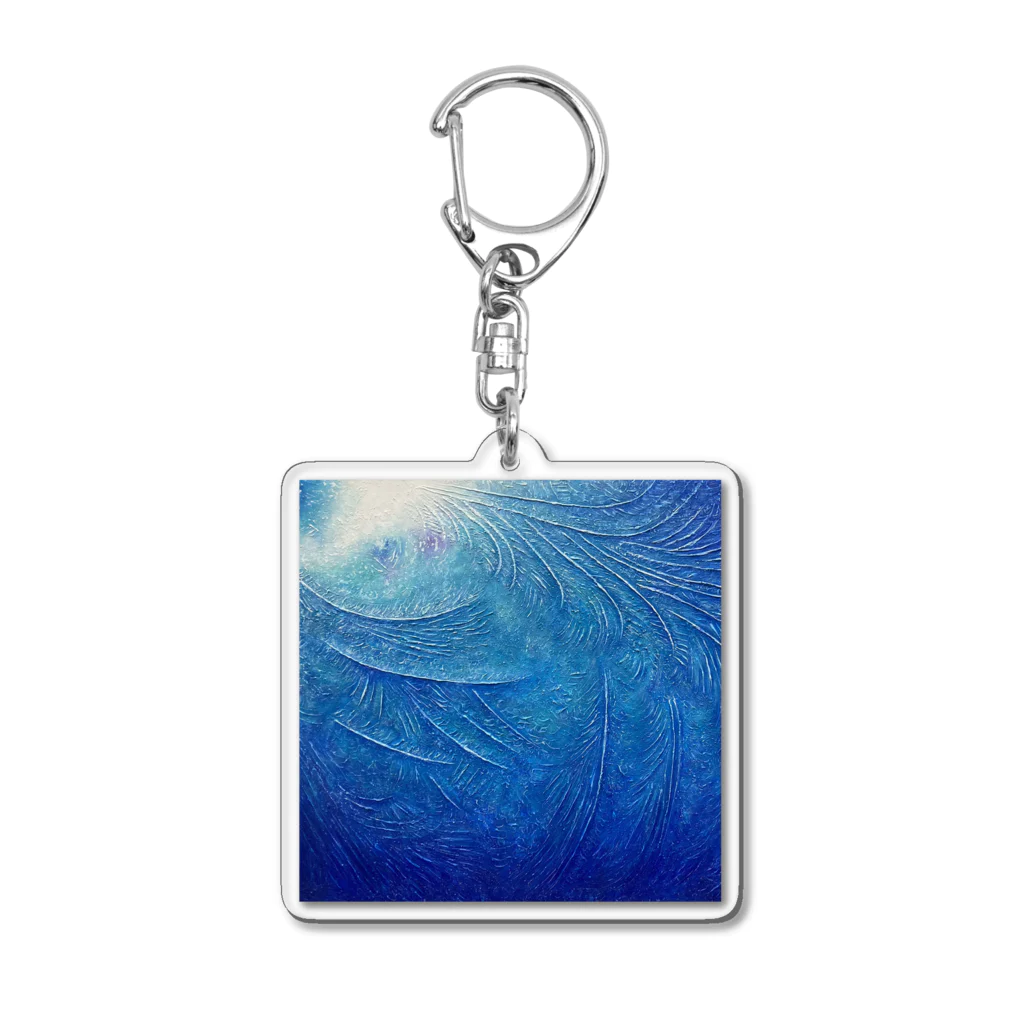 氷紋美術館の天恵〜JapanBlue〜始まりの青 Acrylic Key Chain