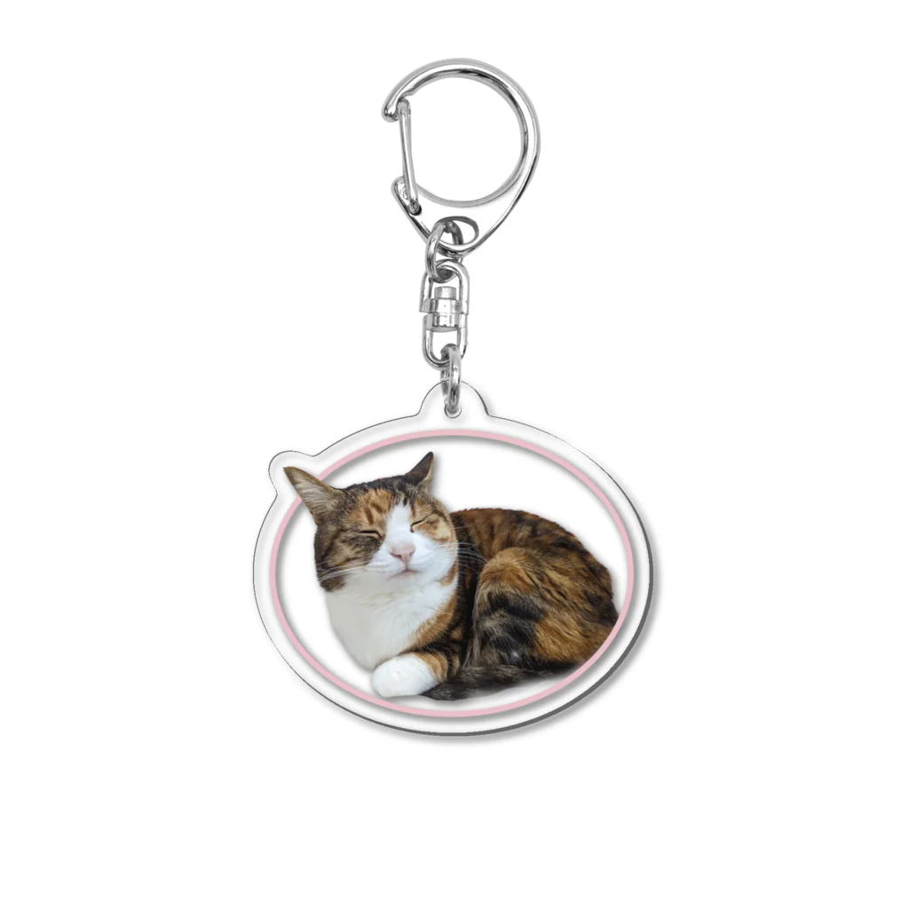 motikiro2の2023年3月29日の目つぶってるちまちゃん　枠あり Acrylic Key Chain