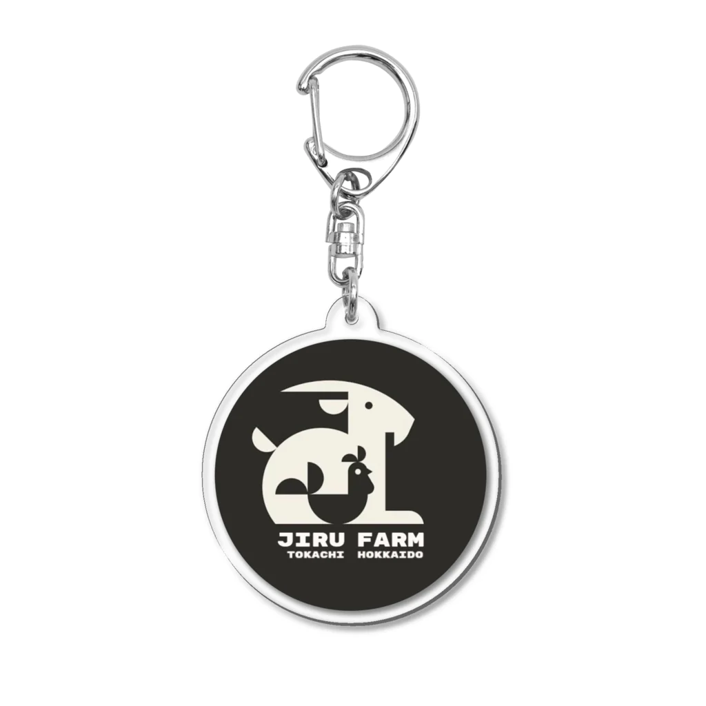 ジルファーム 𓃶のジルファームのまあるいロゴ Acrylic Key Chain