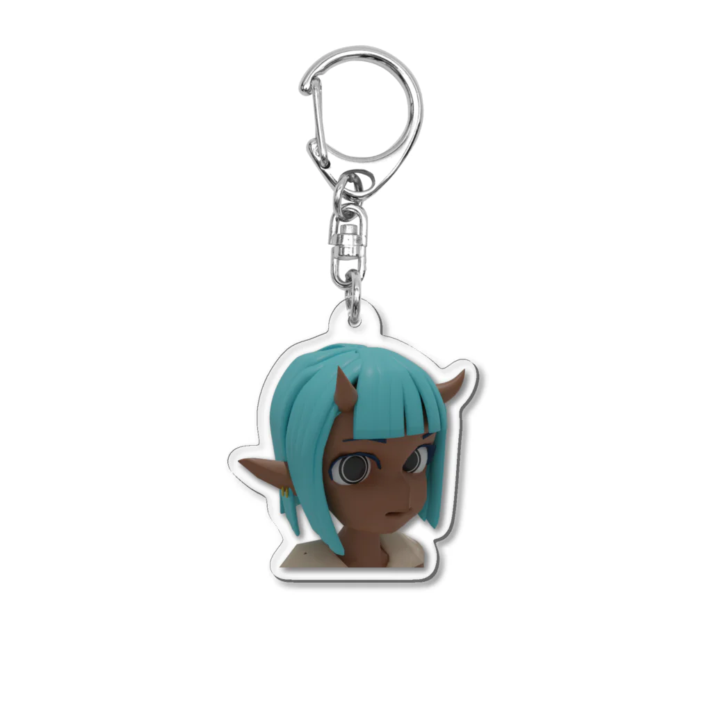 bunbunbububunの3D modeled imp girl Acrylic Key Chain