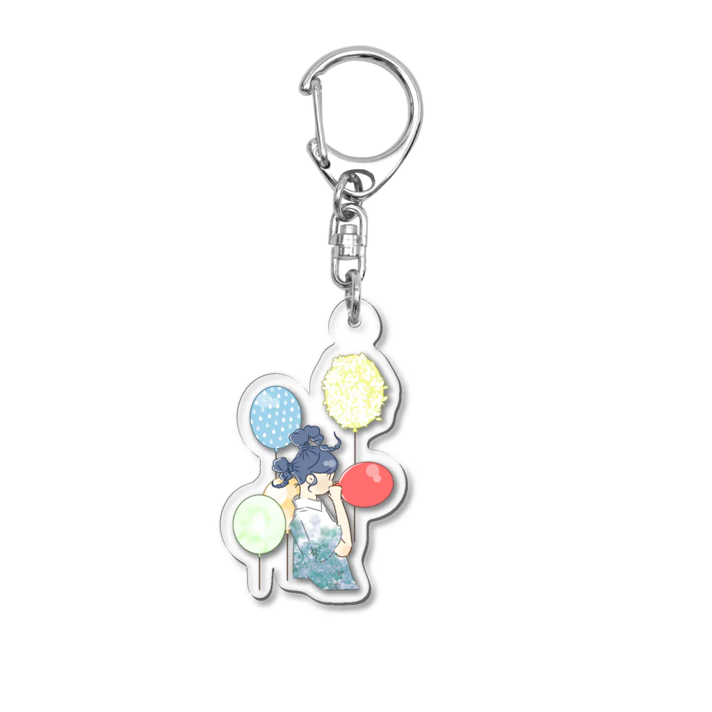 azukiのふうせん Acrylic Key Chain