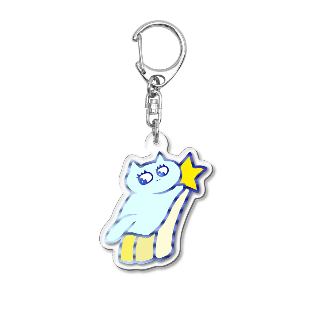 うにゃん本社のねこのパチきらきら星 Acrylic Key Chain