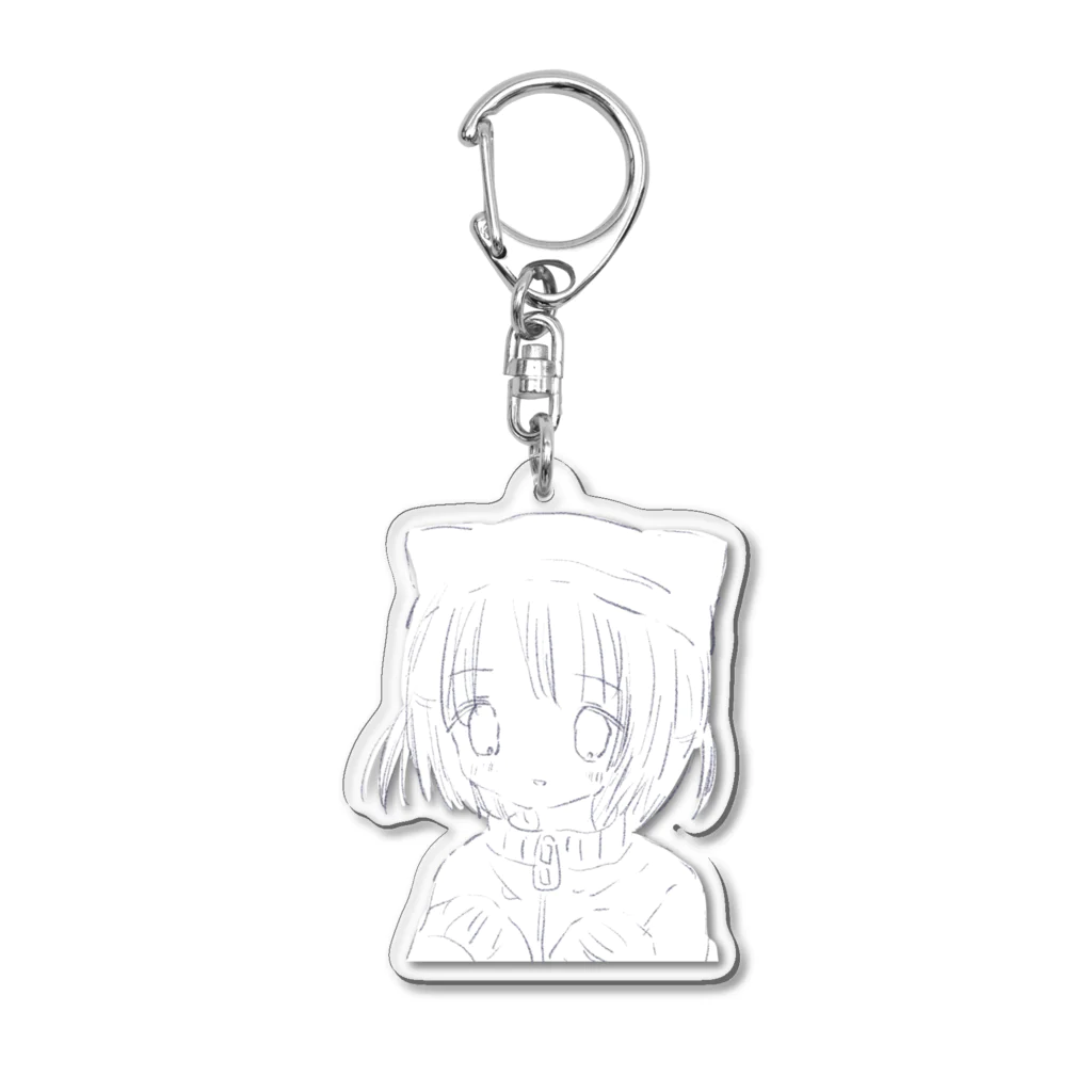 あくむ病院のふわねこ・しんどろ～む　ｽﾃｯｶｰ等 Acrylic Key Chain