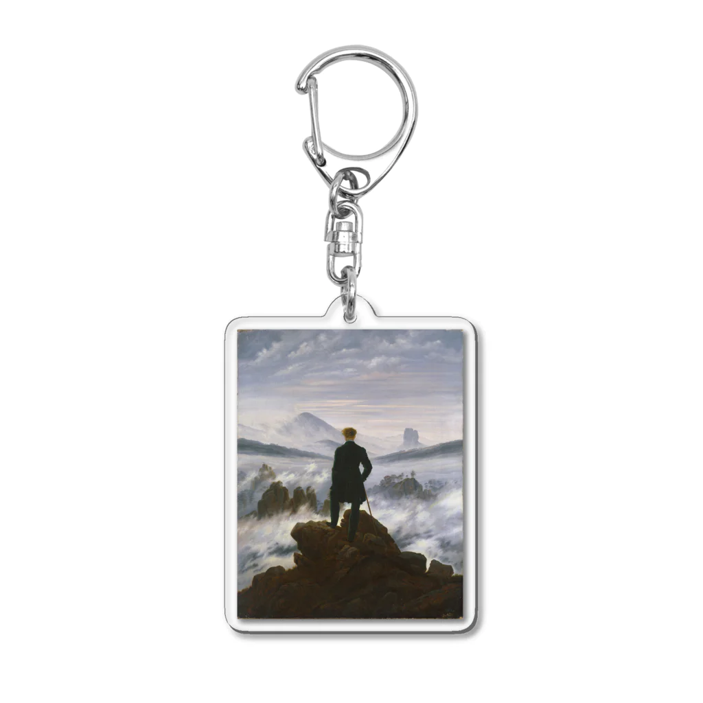 世界美術商店の雲海の上の旅人 / Wanderer above the Sea of Fog Acrylic Key Chain