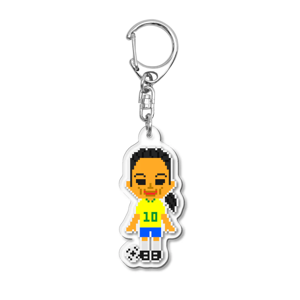 みっちの[ドット絵] サッカー選手 Vol.008 Acrylic Key Chain