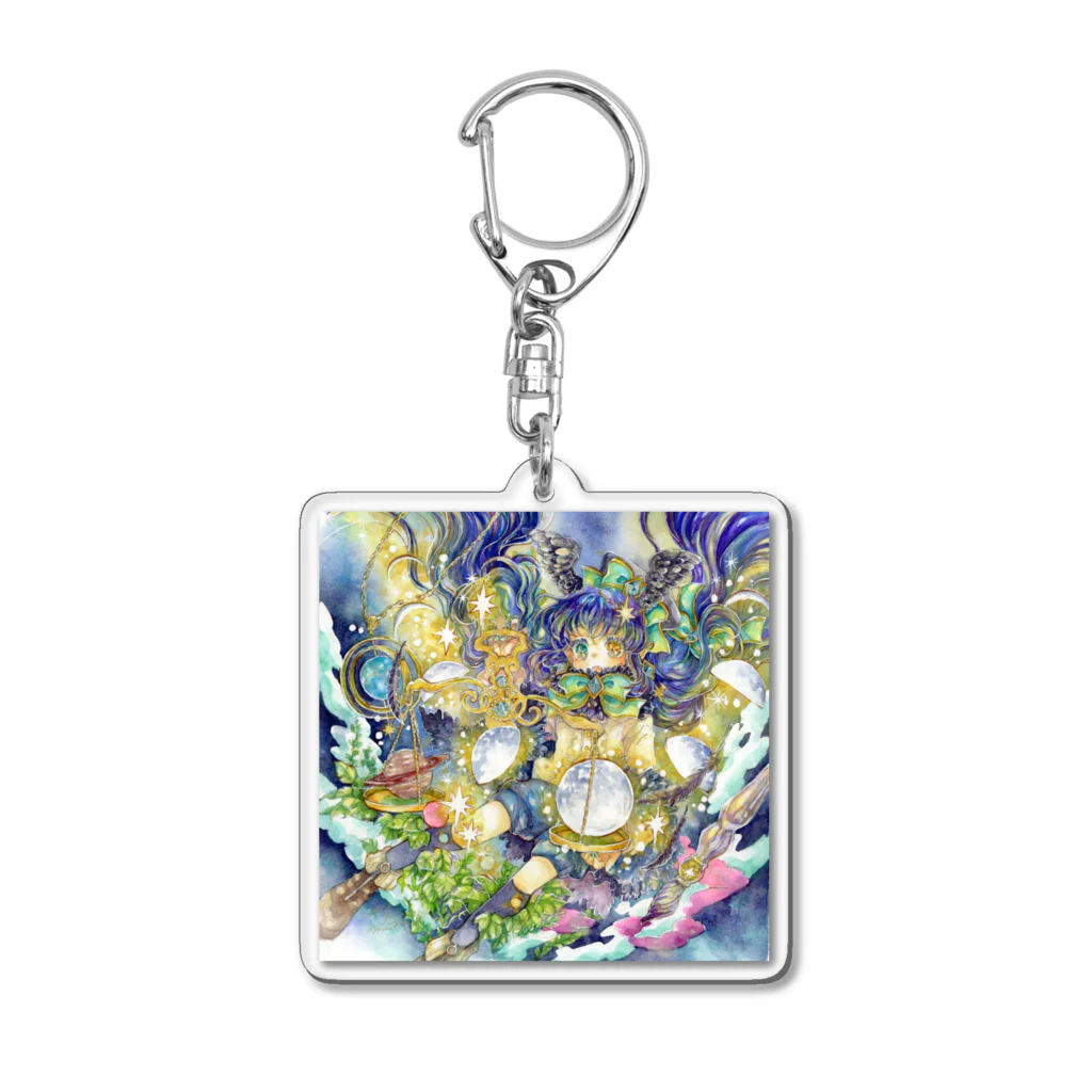 WORLDCHANGER_suzuriの満月に出会う Acrylic Key Chain