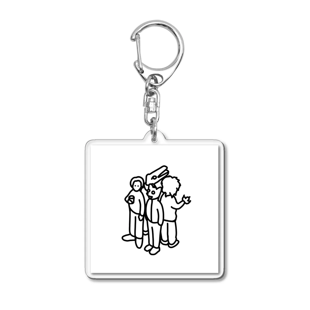 and helloのanimals Acrylic Key Chain